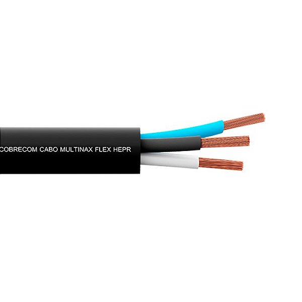 CABO PP 0.6/1KV HEPR 2X2,50MM2 PRETO