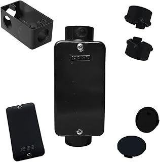 Tampa PVC 2 Teclas 3/4" - Preta