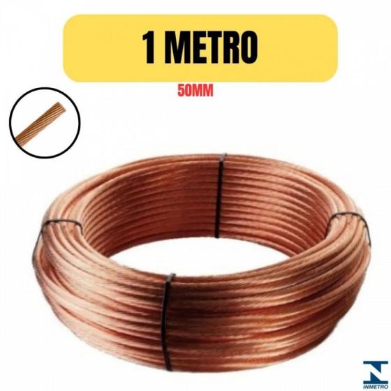 CABO ACO COBREADO NU 50MM 7 FIOS