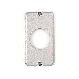 Tampa PVC 2 Tomadas Hex. Horizontal 3/4" - Preta