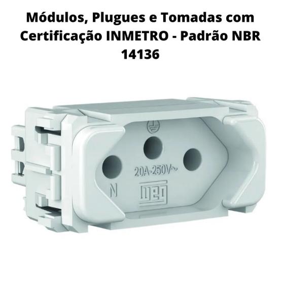 MODULO TOMADA 3P 20A BRANCO COMPOSE WEG