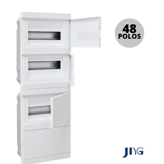 QUADRO DE DISTRIBUICAO QDR12 EMBUTIR P/12 POLOS JNG