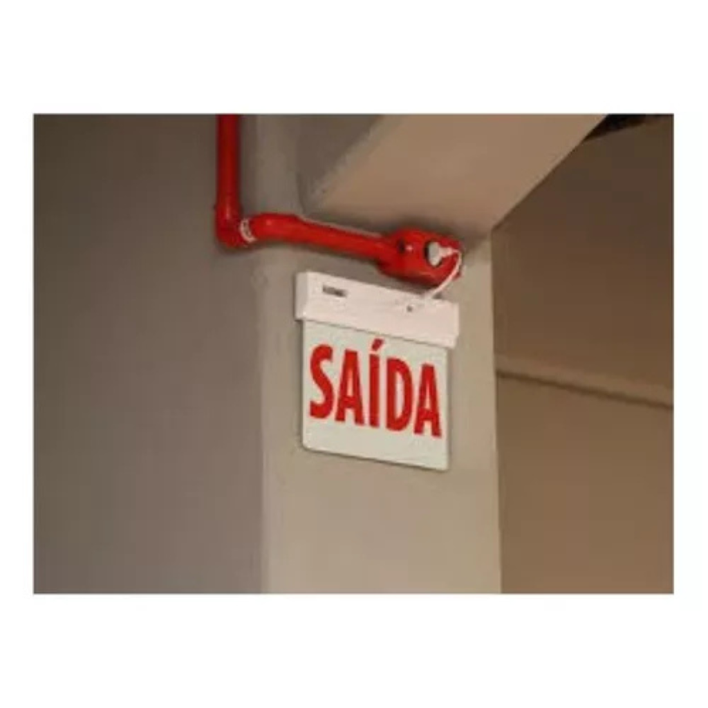 PLACA SAIDA SIMPLES 1W - VERMELHA