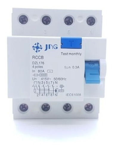 INTERRUPTOR DIFERENCIAL RESIDUAL IDR 2P 63A DEC