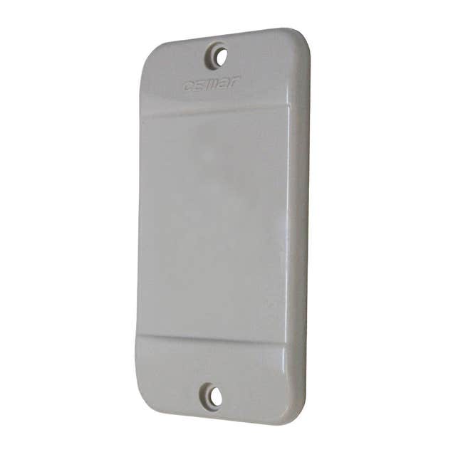 Tampa PVC 1RJ 3/4" - Cinza Claro